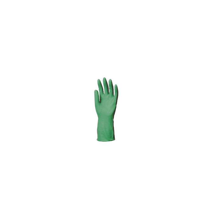 Gants verts en nitrile, protection chimique de type A