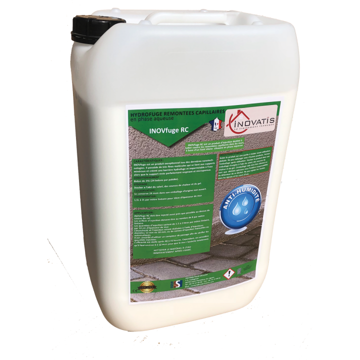 INOVfuge RC – Hydrofuge injection contre remontées capillaires