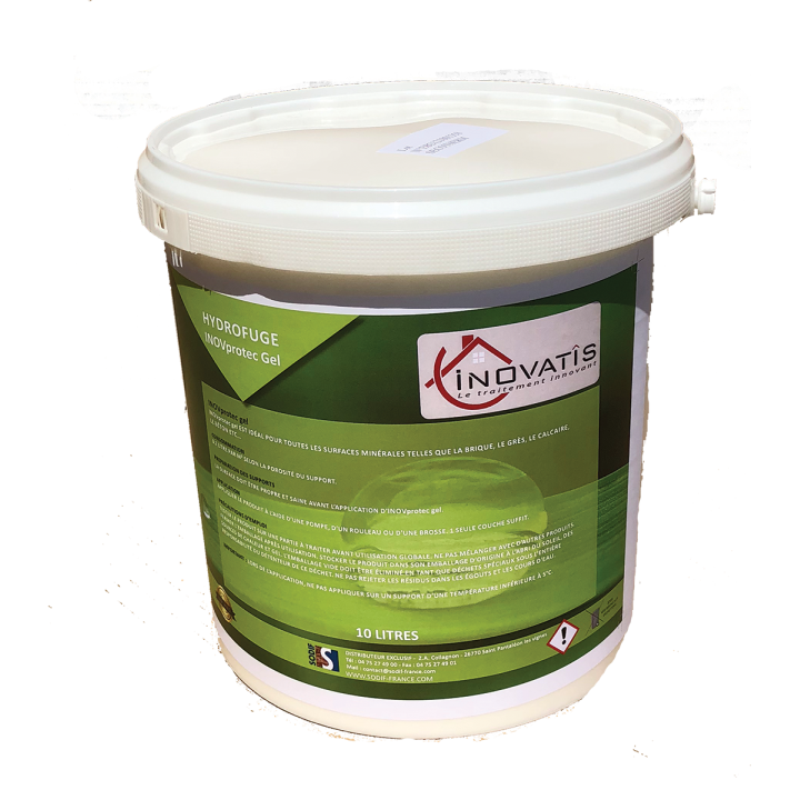 INOVprotec Gel - Hydrofuge incolore pour façade