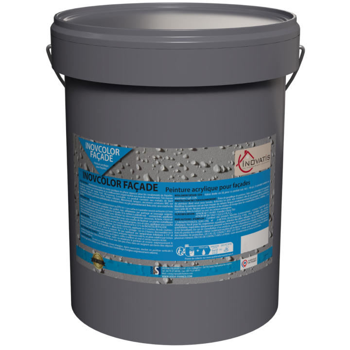 INOVColor Façade – Peinture acrylique microporeuse NF T 36-005