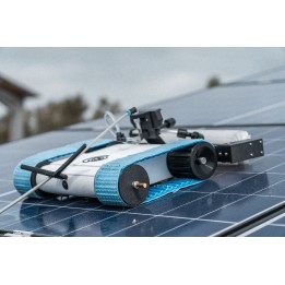 Drone terrestre de nettoyage de panneaux solaires et photovoltaïques