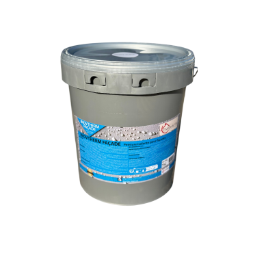 Revêtement coloré isolant pour façade, hydrofuge