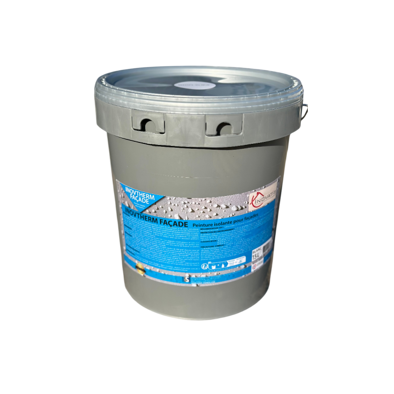 Revêtement coloré isolant pour façade, hydrofuge