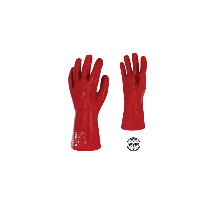 gants-de-protection-petrolier-pvc-rouge